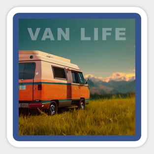 Van Life Camper RV Outdoors in Nature Sticker